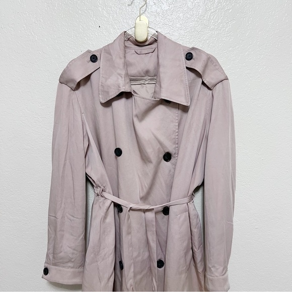 AllSaints Lia Mac Trench Coat size large - Picture 3 of 16